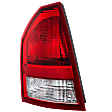 2005-2007 Chrysler 300 - Driver Side Tail Light, with Bulb, Halogen, Clear and Red Lens, 2.7L/3.5L Engine