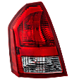 2005-2007 Chrysler 300 - Driver Side Tail Light, with Bulb, Halogen, Clear and Red Lens, 2.7L/3.5L Engine