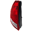 2005-2007 Chrysler 300 - Driver Side Tail Light, with Bulb, Halogen, Clear and Red Lens, 2.7L/3.5L Engine