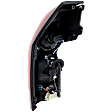 Passenger Side Tail Light, with Bulb, Halogen, Red Lens