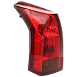 2003-2007 Cadillac CTS - Driver Side Tail Light, with Bulb, Halogen, Red Lens