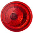 Driver Side Tail Light, with Bulb, Halogen, Red Lens, CAPA CERTIFIED