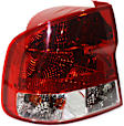 Driver Side Tail Light, with Bulb, Halogen, Clear and Red Lens