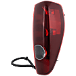 Passenger Side Tail Light, with Bulb, Halogen, Clear and Red Lens
