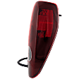Passenger Side Tail Light, with Bulb, Halogen, Clear and Red Lens