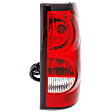 2005-2006 Chevrolet Silverado 1500 HD - Passenger Side Halogen Tail Light, with Bulb, Fleetside