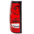 Driver Side Halogen Tail Light, With bulb(s), OE Replacement, Fleetside