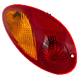 Passenger Side Tail Light, with Bulb, Halogen, Amber and Red Lens