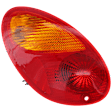 Driver Side Tail Light, with Bulb, Halogen, Amber and Red Lens