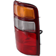 Passenger Side Tail Light, with Bulb, Halogen, Amber, Clear and Red Lens