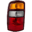 Driver Side Tail Light, with Bulb, Halogen, Amber, Clear and Red Lens