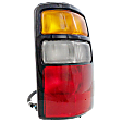 Passenger Side Tail Light, with Bulb, Halogen, Amber, Clear and Red Lens