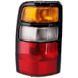 2004-2006 Chevrolet Tahoe - Driver Side Tail Light, with Bulb, Halogen, Amber, Clear and Red Lens