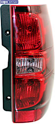 Passenger Side Tail Light, with Bulb, Halogen, Clear and Red Lens, Except Hybrid Model, CAPA CERTIFIED