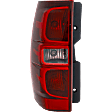 Driver Side Tail Light, with Bulb, Halogen, Clear and Red Lens, Except Hybrid Model, CAPA CERTIFIED