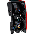 Driver Side Tail Light, with Bulb, Halogen, Clear and Red Lens, Except Hybrid Model, CAPA CERTIFIED