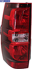 Driver Side Tail Light, with Bulb, Halogen, Clear and Red Lens, Except Hybrid Model, CAPA CERTIFIED