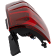 Driver Side Tail Light, with Bulb, Halogen, Clear and Red Lens, Except Hybrid Model, CAPA CERTIFIED