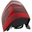 Driver Side Tail Light, with Bulb, Halogen, Clear and Red Lens, Except Hybrid Model, CAPA CERTIFIED
