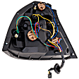 Passenger Side Tail Light, with Bulb, Halogen, Clear and Red Lens, Sedan