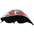 Passenger Side Tail Light, with Bulb, Halogen, Clear and Red Lens, Sedan