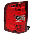 Driver Side Tail Light, with Bulb, Halogen, Except 2007 Classic Models