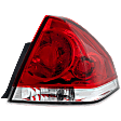 Passenger Side Tail Light, with Bulb, Halogen, Clear and Red Lens, CAPA CERTIFIED