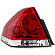 Driver Side Tail Light, with Bulb, Halogen, Clear and Red Lens