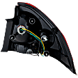 Driver Side Tail Light, with Bulb, Halogen, Clear and Red Lens