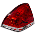 Driver Side Tail Light, with Bulb, Halogen, Clear and Red Lens, CAPA CERTIFIED