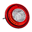 Driver Side Tail Light, with Bulb, Halogen, Clear and Red Lens