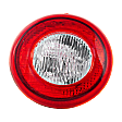 Driver Side Tail Light, with Bulb, Halogen, Clear and Red Lens, CAPA Certified