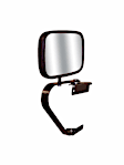 41100 Driver or Passenger Side OE Replacement Series Mirror, Manual Adjust, Non-Folding, Black, No Signal Light, No Puddle Light
