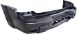 Rear Primed Bumper Cover, With Step Pad Provision, Without Textured Bottom