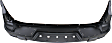 Rear Primed Bumper Cover, With Step Pad Provision and Textured Bottom