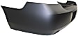 Rear Primed Bumper Cover, For Models with Dual Exposed Exhaust