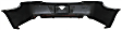 Rear Primed Bumper Cover, For Models with Dual Exposed Exhaust