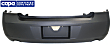 Rear Primed Bumper Cover, For Models with Dual Exposed Exhaust, CAPA Certified