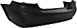 Rear Primed Bumper Cover, Sedan, CAPA Certified