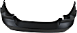 Rear Primed Bumper Cover, Sedan, CAPA Certified