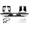 Chrome Step Bumper, Face Bar and Pads, 5000 Lbs. Maximum Towing Capacity