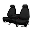 CV541-01DA Front Row Seat Cover, Black, Made of 500 Denier Polyester, Plain Design, 40/20/40 Split Bench DuraPlus Series