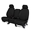 CV616-01CA Second Row Seat Cover, Black, 1000 Denier Cordura Nylon Fabric, Plain Design, Solid Back, 60/40 Cushion Cordura Series