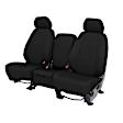 CV619-01CA Front Row Seat Cover, Black, 1000 Denier Cordura Nylon Fabric, Plain Design, 40/20/40 Split Bench Cordura Series