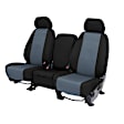 FD522-03CC Front Row Seat Cover, Charcoal, 1000 Denier Cordura Nylon Fabric, 2-tone Design, 40/20/40 Split Bench Cordura Series