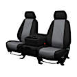 2023 Ford F-150 Lightning - Front Row Seat Cover, Crew Cab Pickup, Charcoal, Made of 500 Denier Polyester, 2-tone Design, Bucket
