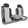 TY587-03LX Second Row Seat Cover, Charcoal, Made of Faux Leather, Plain Design, 40/20/40 Split Bench I Can't Believe It's Not Leather Series