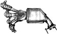 1216 Front Catalytic Converter, 2.8L, 4Cyl, Federal EPA Standard, 46-State Legal (Cannot ship to CA, CO, NY or ME), Direct Fit