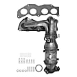 1406 Front Catalytic Converter, 2.5L, 4Cyl, Federal EPA Standard, 46-State Legal (Cannot ship to CA, CO, NY or ME), Direct Fit