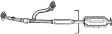 4393 Rear Catalytic Converter, 3.0L, 6Cyl, Federal EPA Standard, 46-State Legal (Cannot ship to CA, CO, NY or ME), Direct Fit